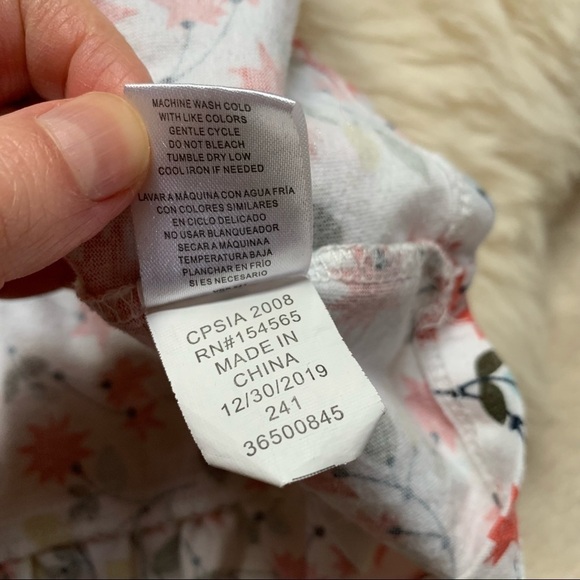 BCBG Girls Floral Print Tiered Dress Cotton 6 - Picture 6 of 7